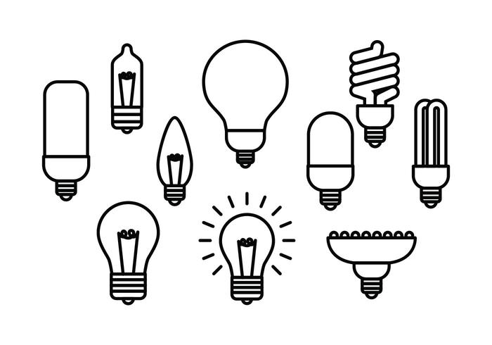 700x490 Free Light Bulb Line Icon Vector