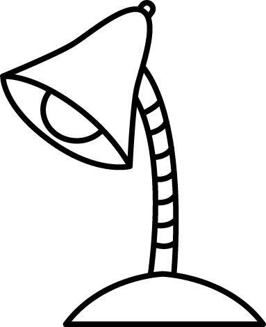 383x470 Light Bulb Clip Art Black And White Black And White Desk Lamp Clip