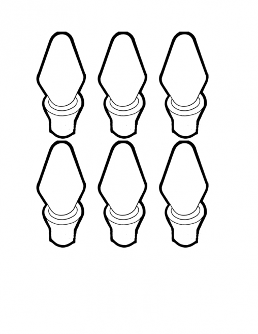 508x657 Christmas Lights Coloring Pages Christmas Light Bulb Page Clip Art
