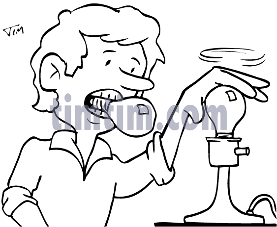 563x463 Free Drawing Of Light Bulb Man Bw From The Category Building Home