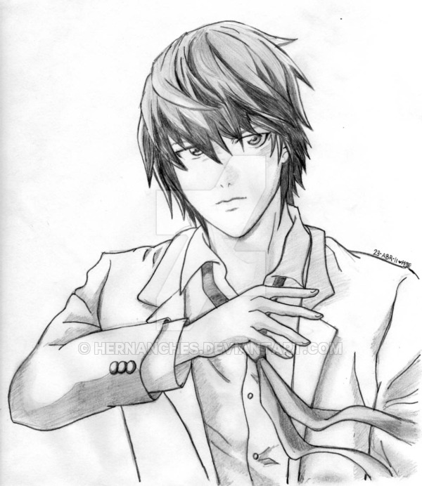 600x692 Light Yagami By Hernanches