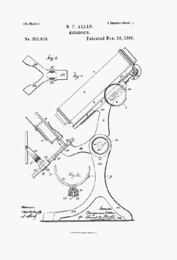 250x367 Microscope Related United States Patents 1853 1915