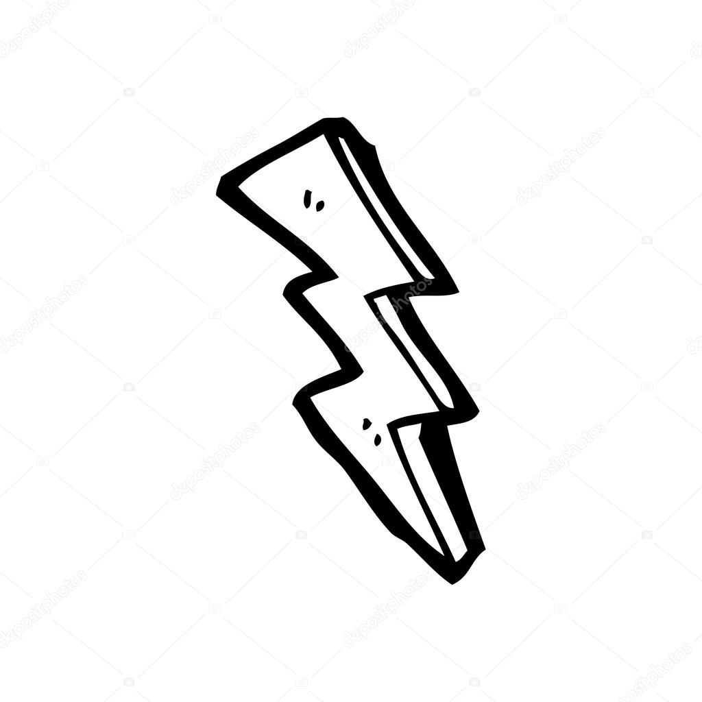 1024x1024 Lightning Bolt Drawing Stock Vector Lineartestpilot