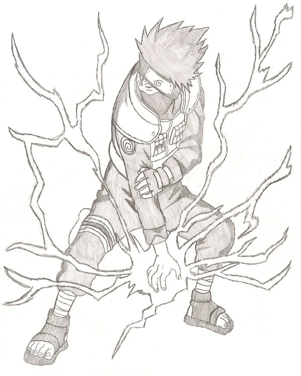 600x751 Kakashi Hatake Lightning Blade By Ffsgunslingervincent