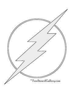236x305 Lightning Bolt Stencil Group