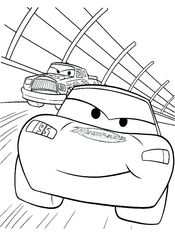 567x794 Lightning Mcqueen Coloring Pages Free