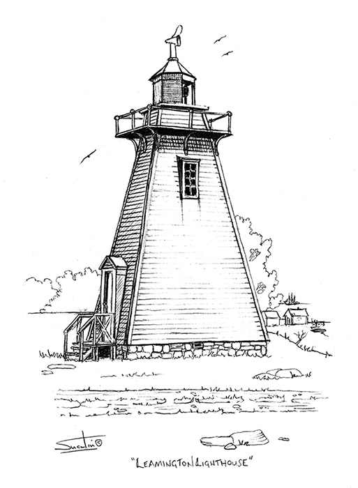 513x700 Leamington Lighthouse Art,originals,prints Suchiu Art