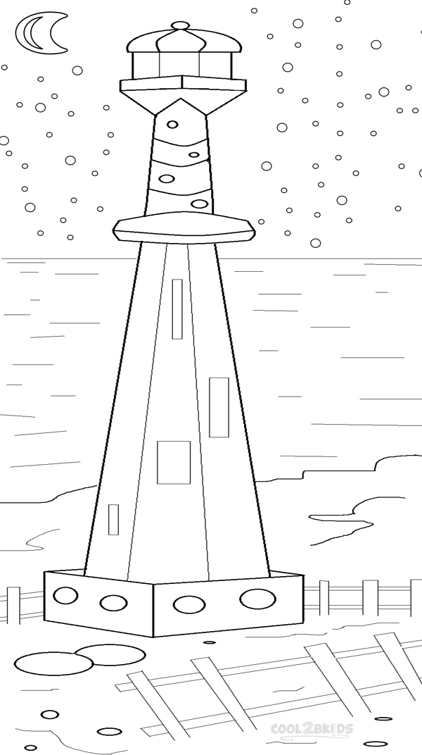 600x1072 Printable Lighthouse Coloring Pages For Kids Cool2bkids