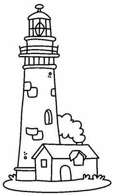 235x402 Ocean Lighthouse Template