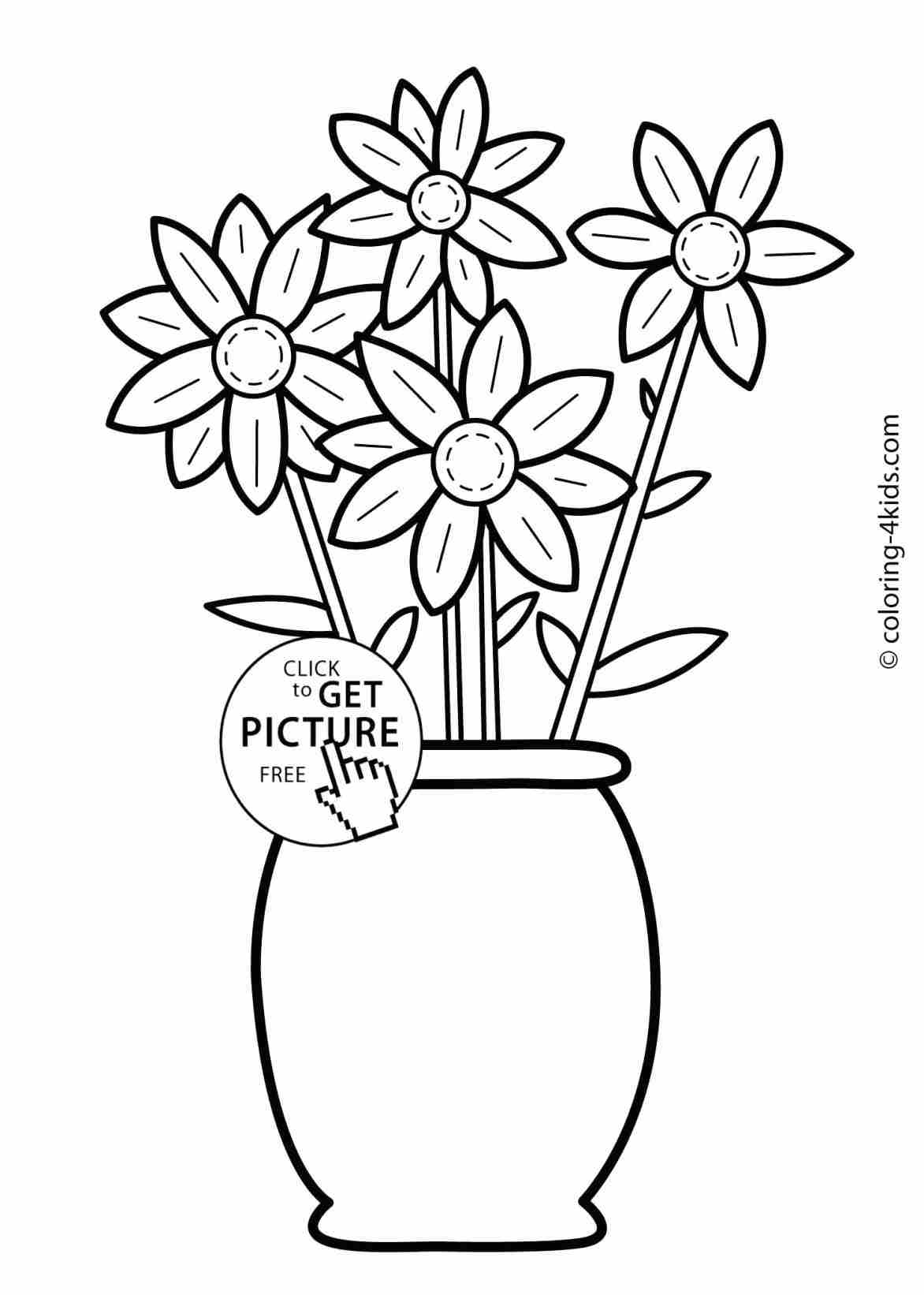 1172x1642 Flower Garden Drawing For Kids Simple Ideas On Easy