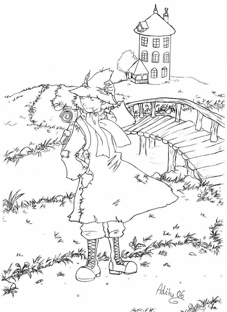 763x1048 Snuffkin In My Style ) Media Pencil My Drawings And Paintings