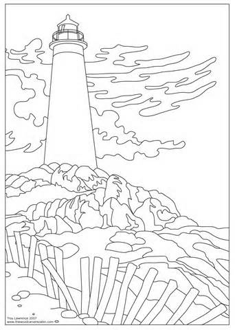 342x480 Lighthouse Coloring Pages Coloring Pages