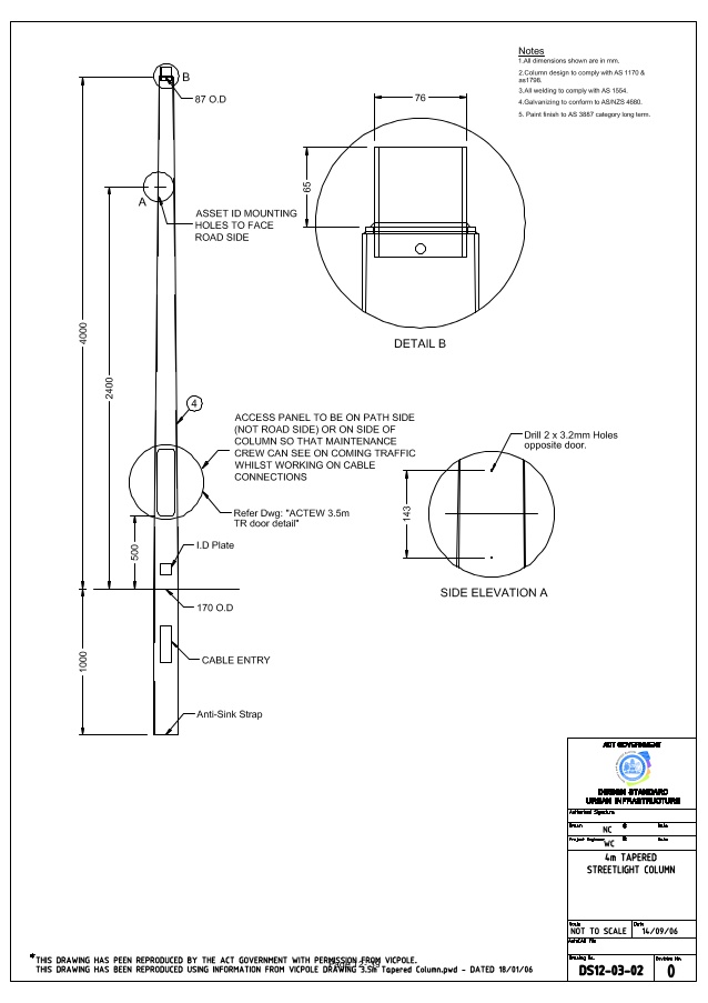 638x903 Street Lighting Section 12 Drawings