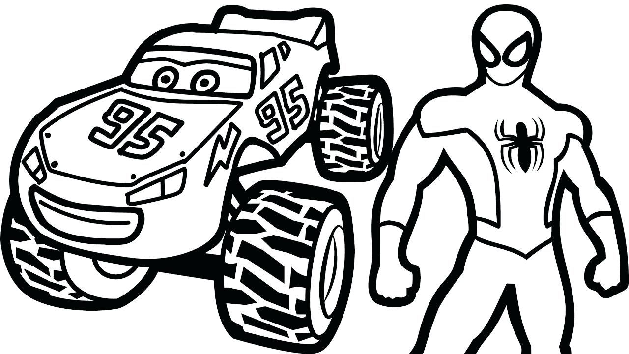 1280x720 Coloring Lightning Mcqueen Coloring Sheet