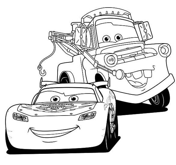 584x547 Lightning Mcqueen Coloring Pages Drawing Board Weekly