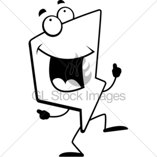 325x325 Lightning Bolt Running Gl Stock Images