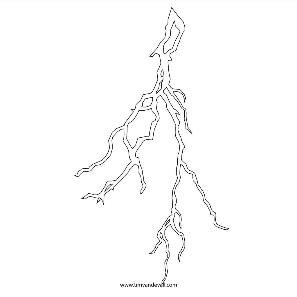 1023x1023 Ideal Lightning Bolt Coloring Page Wallpaper Unknown Resolutions