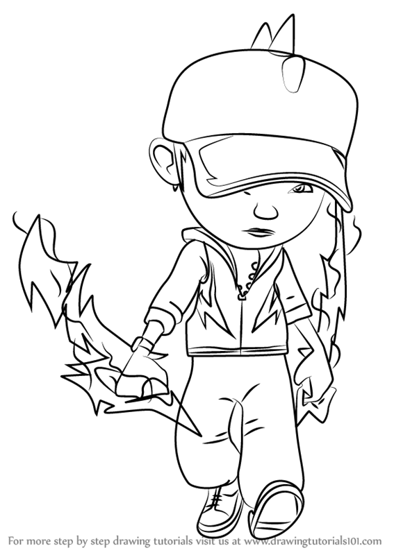 567x800 Learn How To Draw Boboiboy Lightning From Boboiboy (Boboiboy) Step