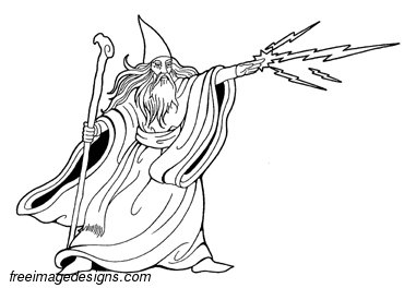 381x264 Wizard With Lightning Free Image Tattoo Design Download Free Image