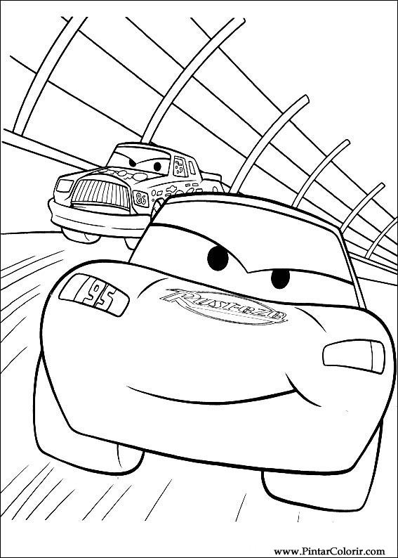 567x794 Drawings To Paint Amp Colour Lightning Mcqueen