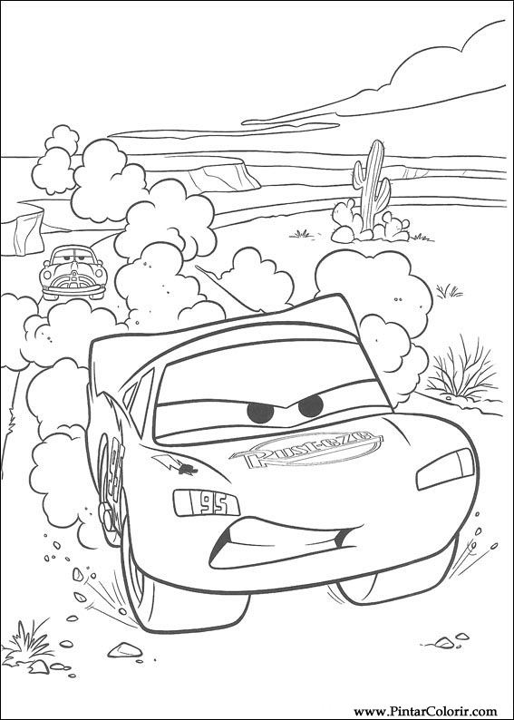 567x794 Drawings To Paint Amp Colour Lightning Mcqueen