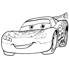 230x230 Lightning Mcqueen Coloring Pages Colouring In Sweet Draw Image