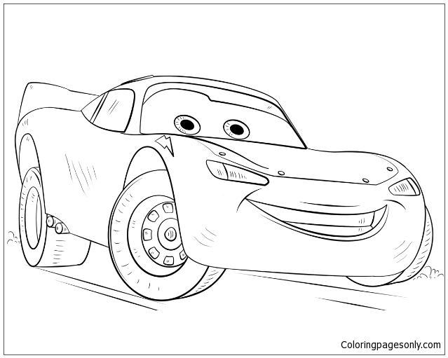 639x511 Lightning Mcqueen From Disney Cars Coloring Page