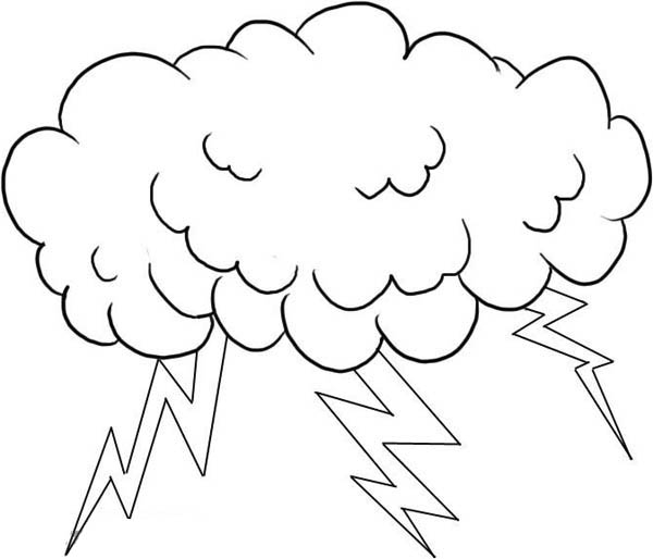 600x514 Lightning Bolt Coloring Page Free Download