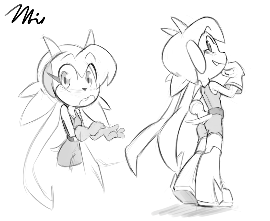 1111x909 Mike's Scibbles It's Lilac From Freedom Planet! I Kinda Went