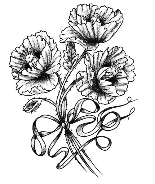 500x595 46 Best Flower Tattoo Drawings Images On Tattoo