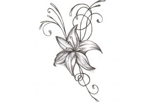 300x210 Lily Flower Tattoo Drawing Lily Flowers Tattoo Drawings Bouquet
