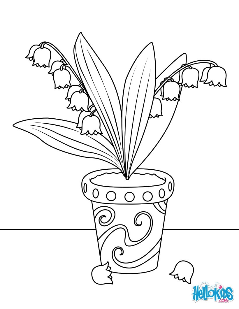 820x1060 Lily Of The Valley Coloring Pages