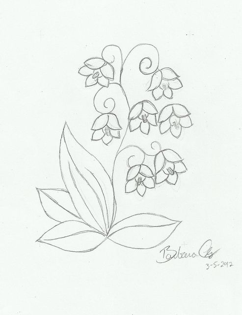 493x640 Lily Of The Valley Drawings Custom Drawing Lily Of The Valley
