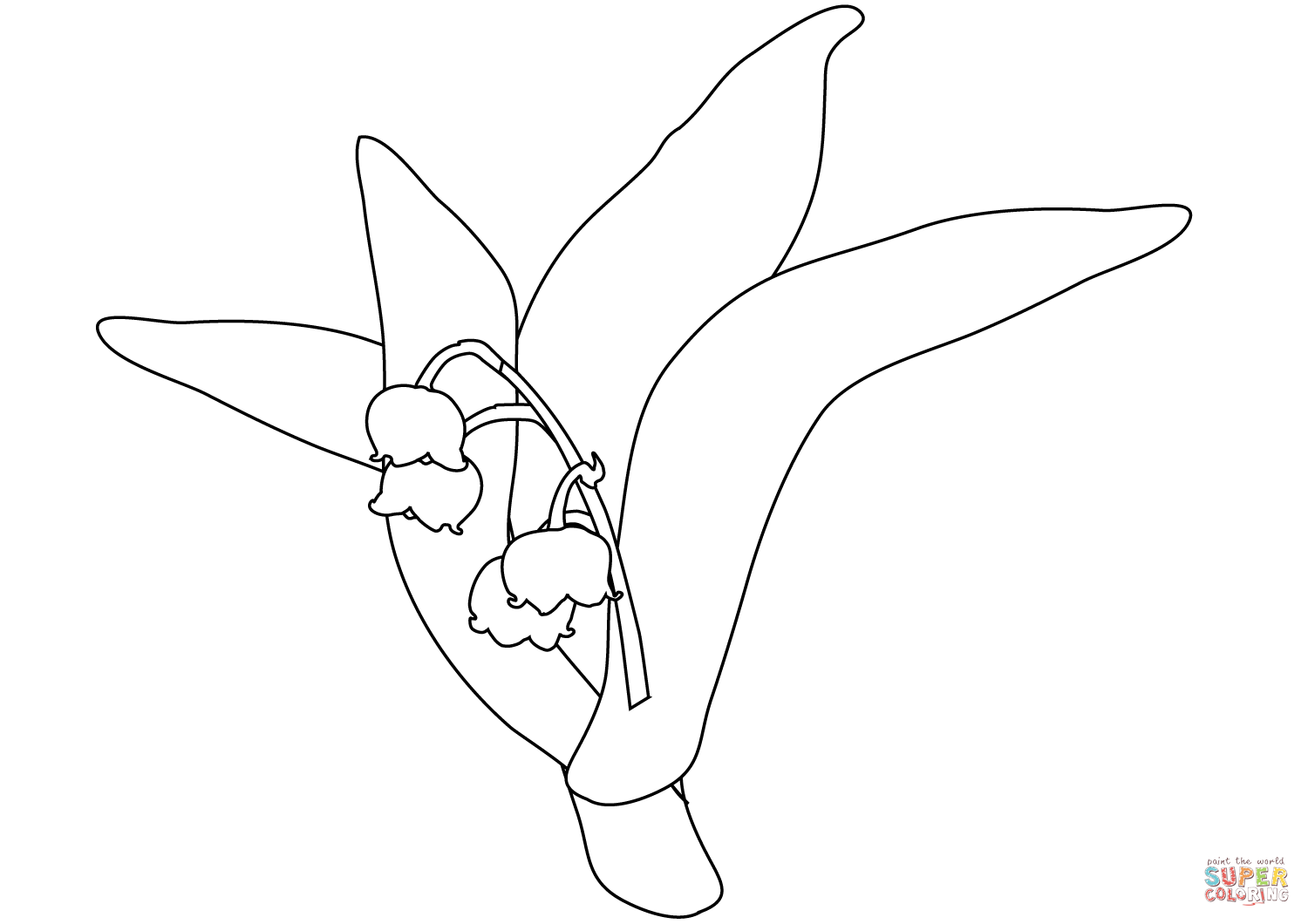 1500x1060 Lily Of The Valley Coloring Page Free Printable Coloring Pages