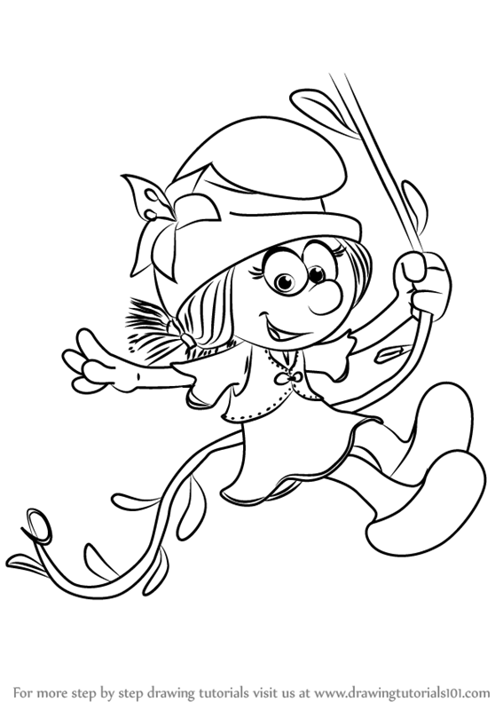 567x800 Learn How To Draw Smurflily From Smurfs