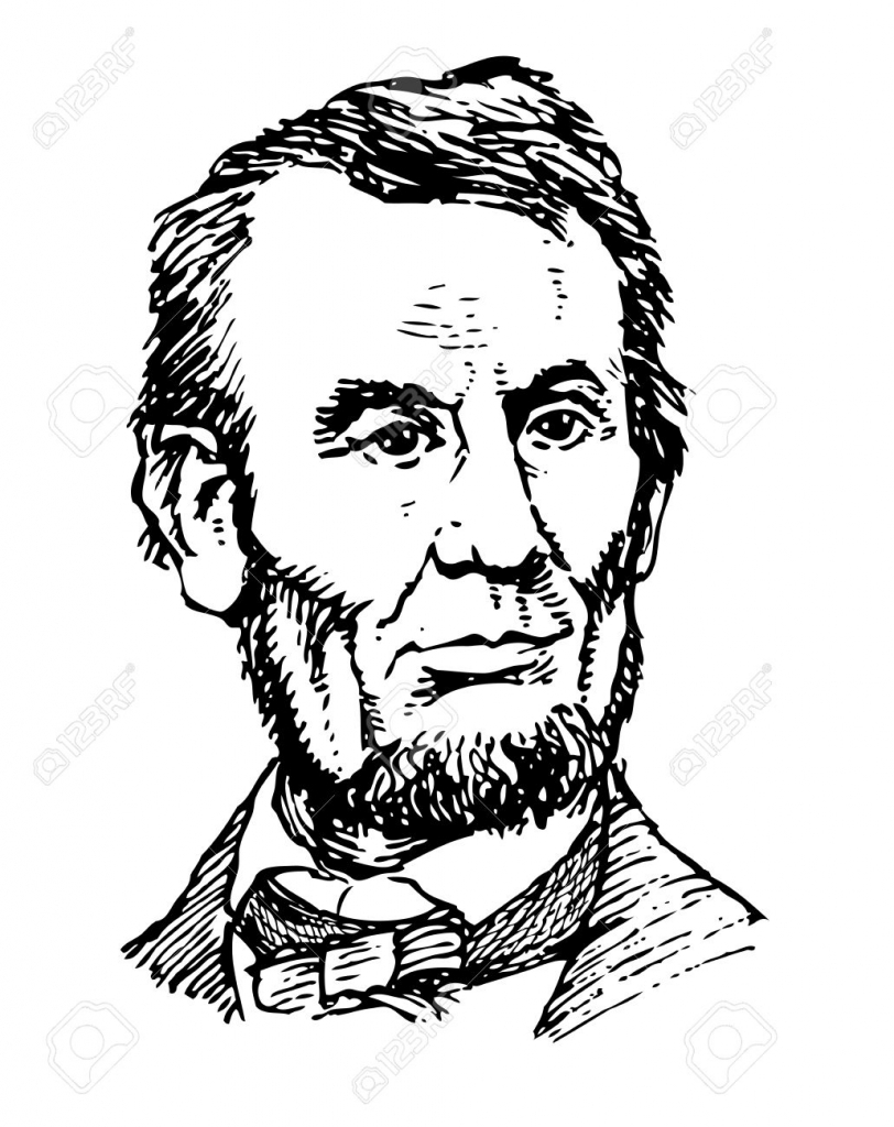 812x1024 Drawing Of Abraham Lincoln