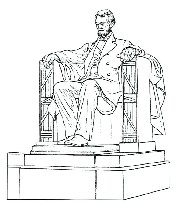 600x688 Unique Abraham Lincoln Coloring Pages Online Best For Kids Easy