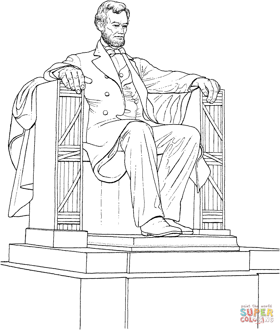 973x1145 The Lincoln Memorial Coloring Page Books
