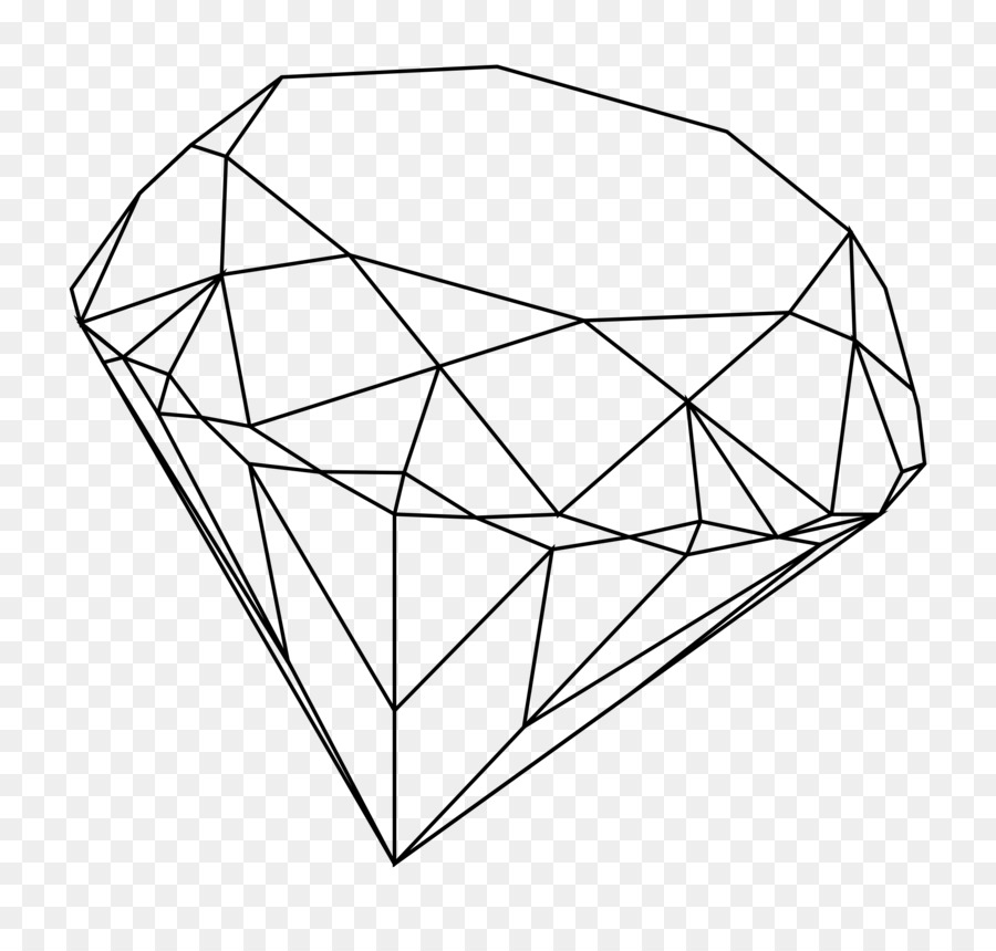 900x860 Diamond Drawing Line Art Clip Art