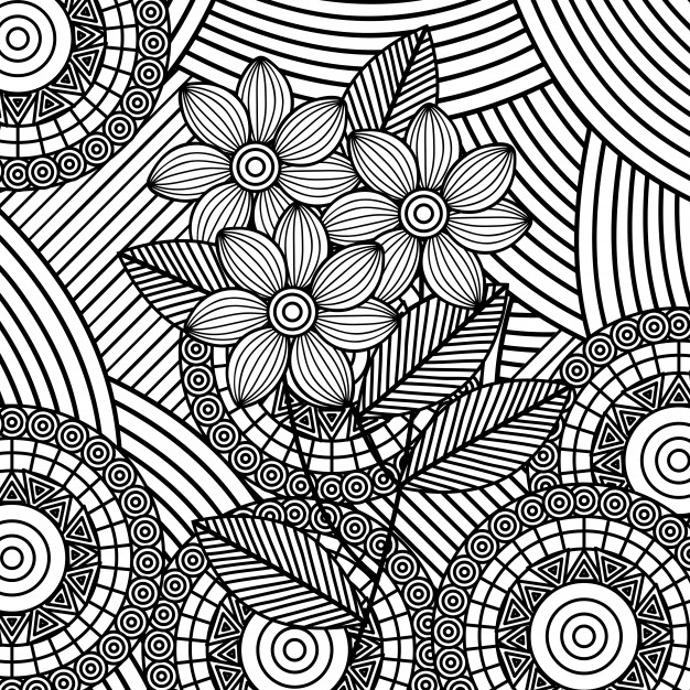 626x626 Flower Outline Vectors, Photos And Psd Files Free Download