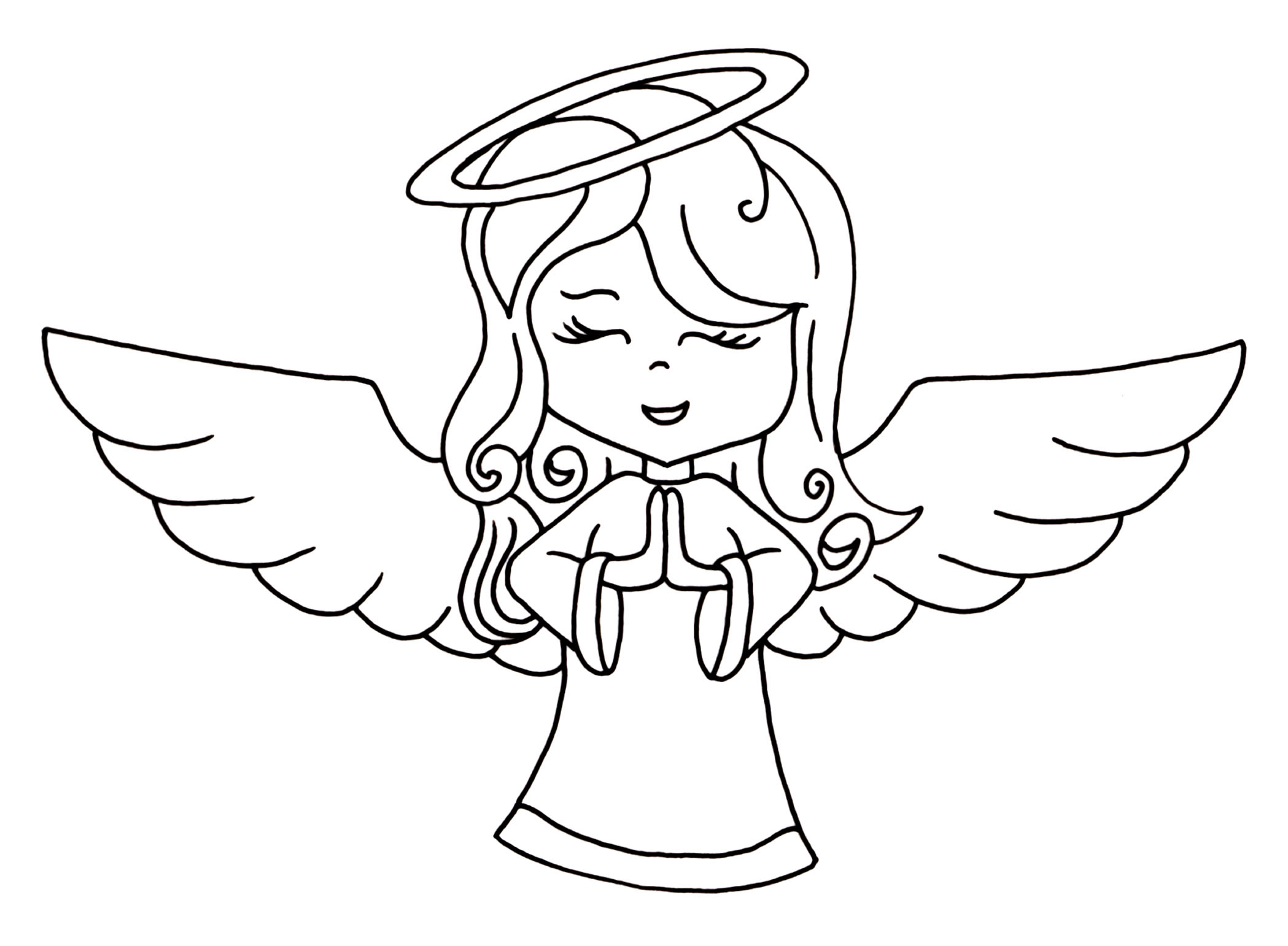 2098x1542 Line Drawings Of Angels