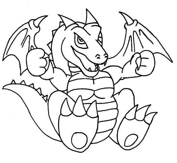 600x554 Baby Dragon Line Art By Kamakazi32