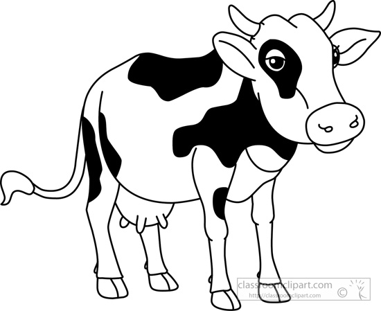 550x449 Cow Clip Art Black And White Free Clipart Images