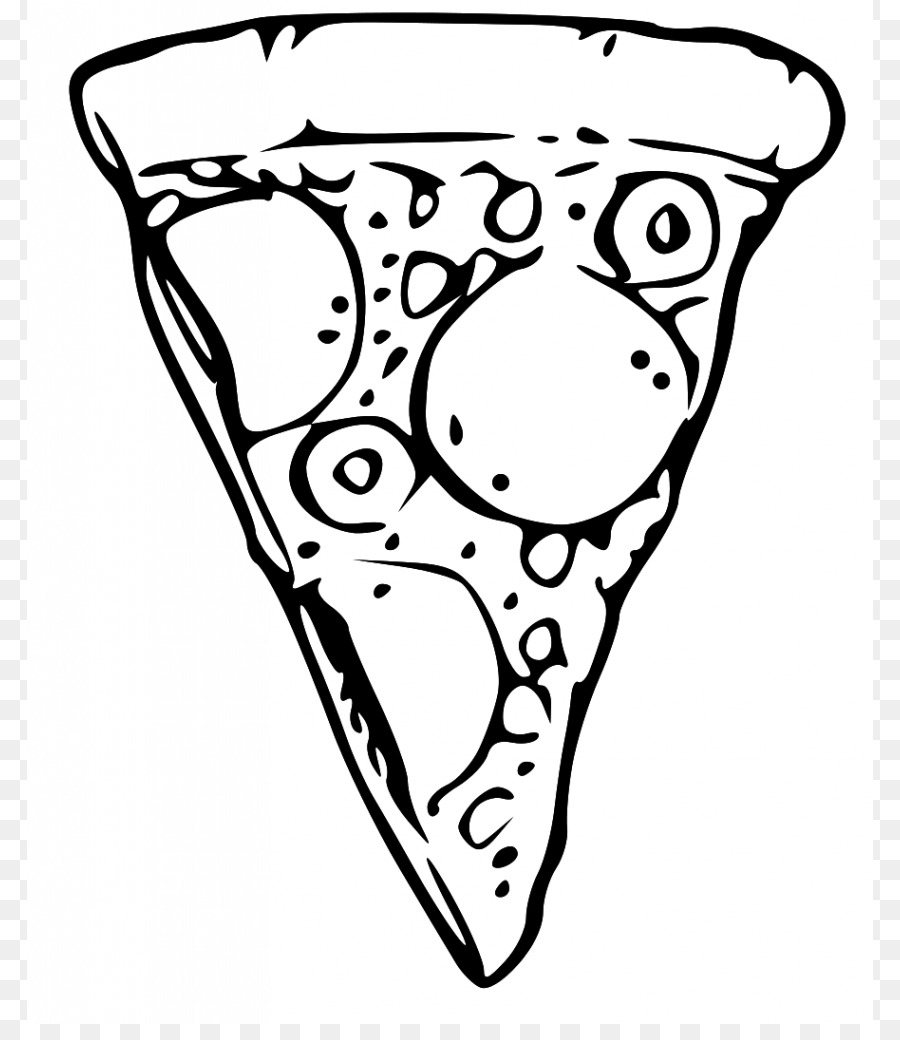 900x1040 Pizza Black And White Clip Art