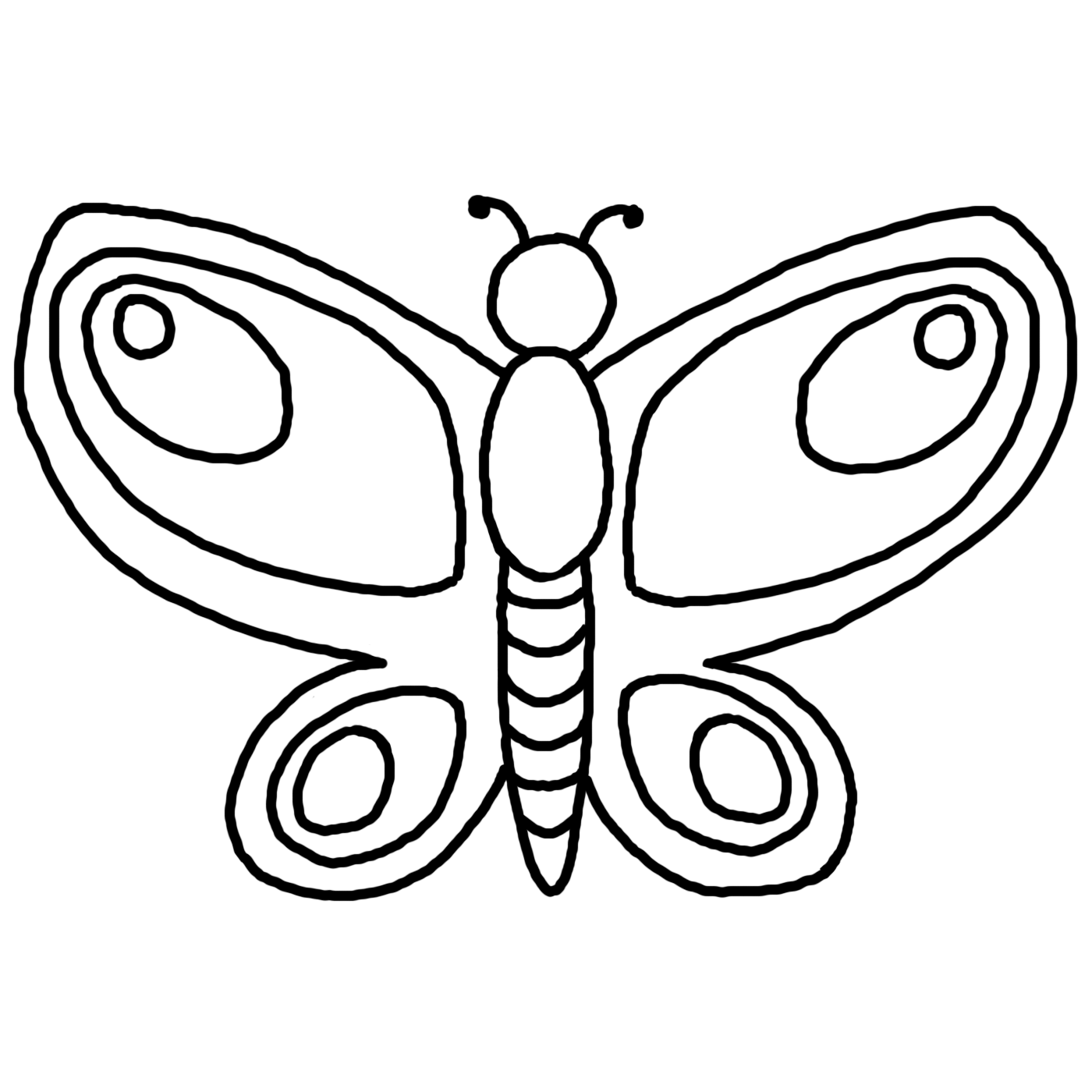 1400x1400 Butterfly Drawing Free Download Clip Art Free Clip Art