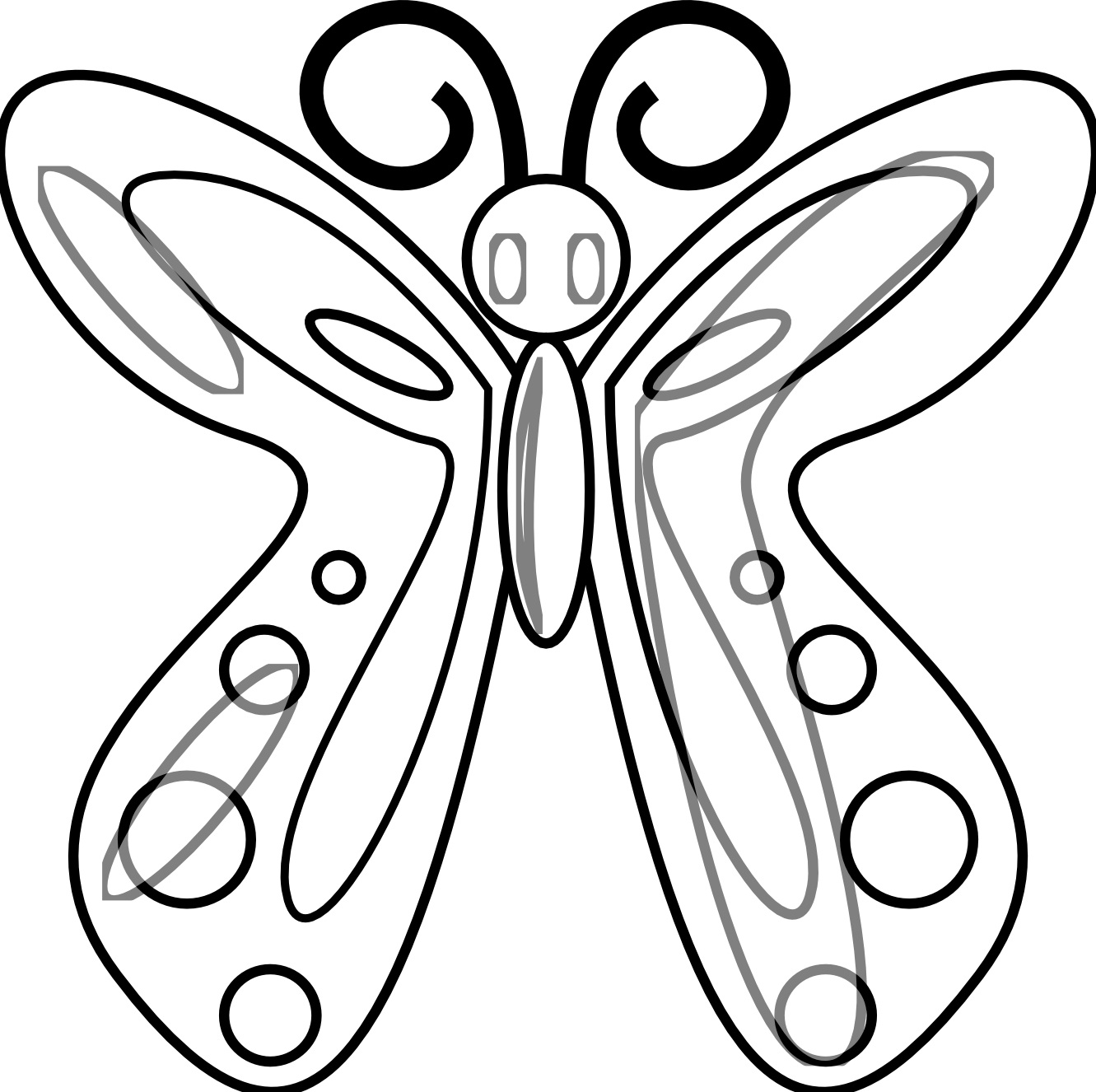 1331x1326 Free Printable Butterfly Coloring Pages For Kids To Pretty Draw