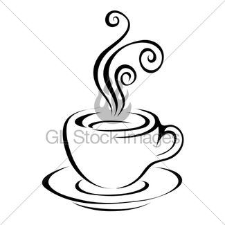 325x325 Line Art Coffee 4 Gl Stock Images