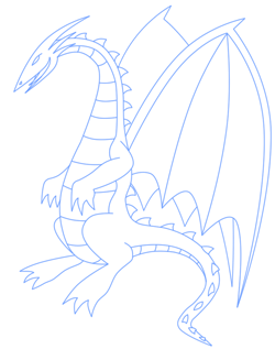 250x327 How To Draw Simple Dragon Drawings