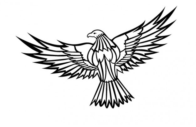 626x407 Line Art Clipart Eagle