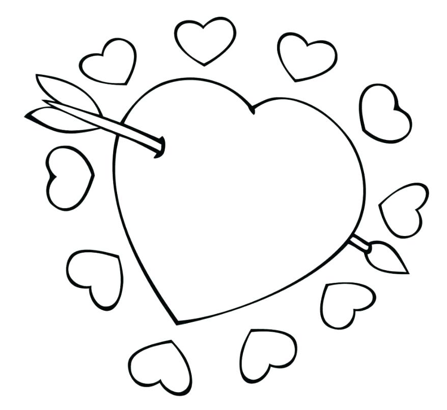 878x806 Printable Heart Coloring Pages Coloring Inspirational Coloring